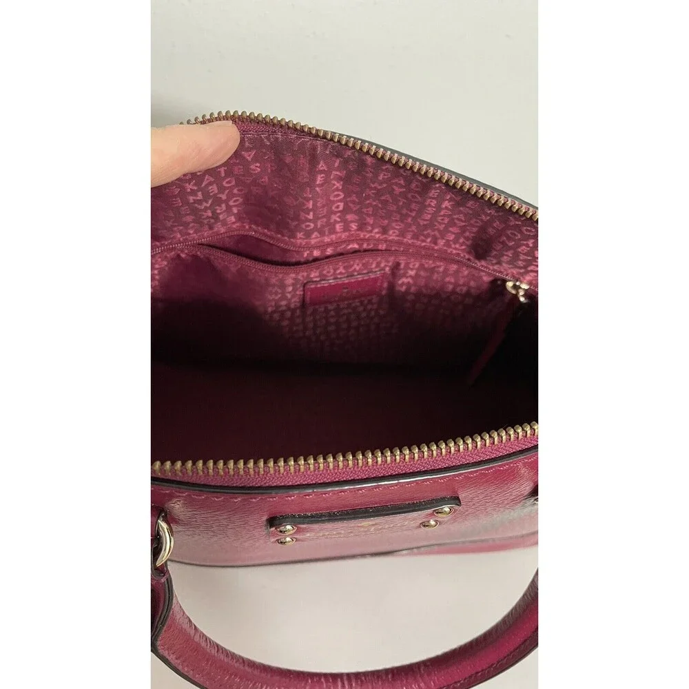 Kate Spade Small Rachelle Wellesley Satchel Fuchsia Pink Crossbody & Zip Wallet